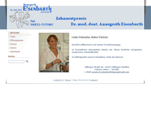 Tablet Screenshot of dr-eisenbarth.de